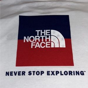 The North Face T Shirt Mens Never Stop Exploring Graphic WHITE XXL LIGHTWEIGHT
